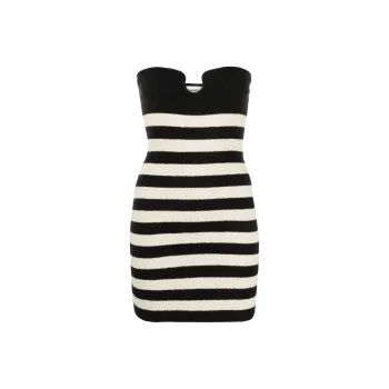 NANUSHKA Masato Striped Terry cloth Minidress