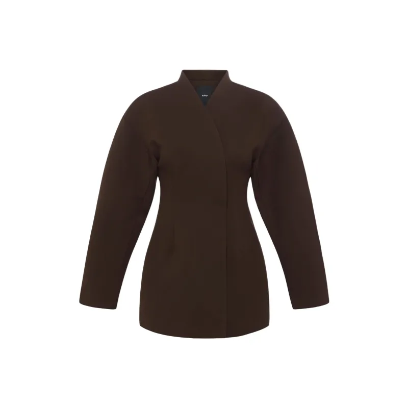 Entire Studios X Khy Long-Sleeved Dresses Women's Cinder/Coal Ash Color-0