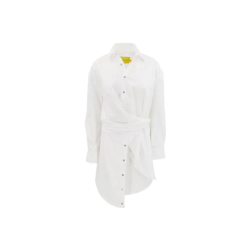MARQUES ' ALMEIDA Draped Wrap Shirtdress-0