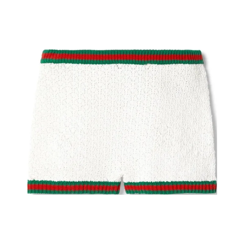 GUCCI Lace Shorts 'White'-0