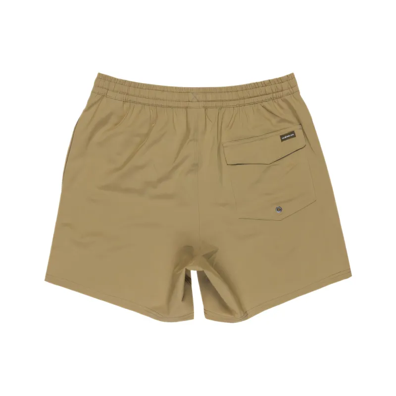 Quiksilver Surfsilk Solid Swimming Shorts Men's Khaki-1
