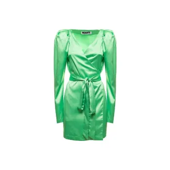 Rotate Bridget V-Neck Wrap Mini Dress