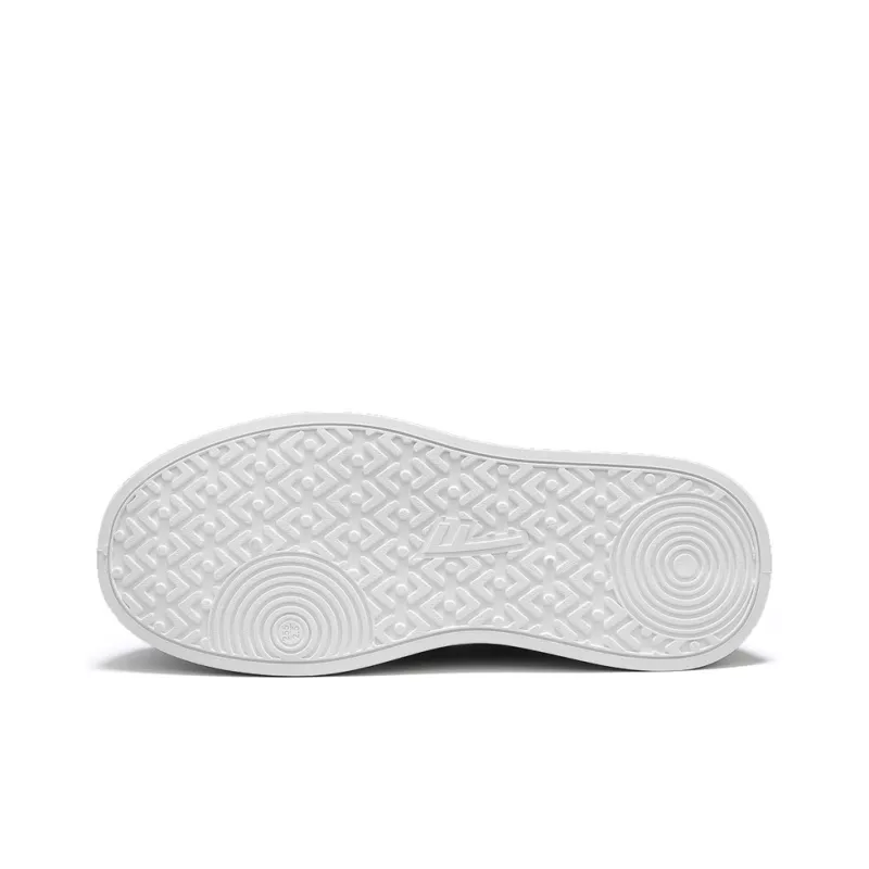 Warrior Anti Slip And Wear Resistant Height Increasing Low Top Skateboard Shoes Men's Gray White Green-3