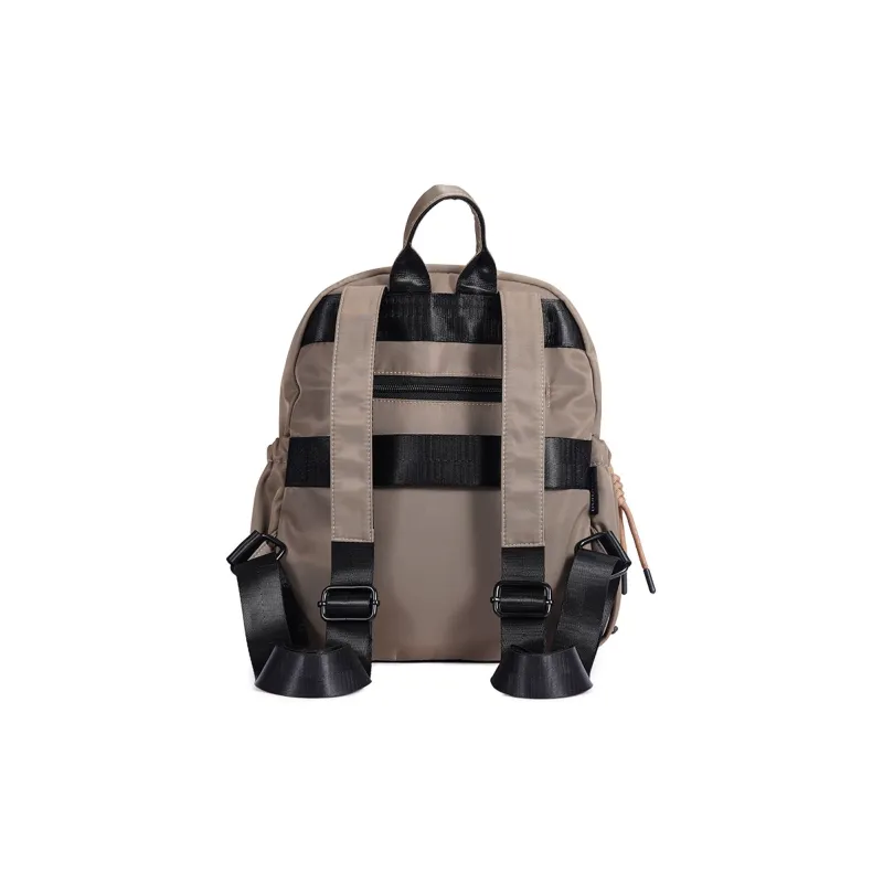 Dubaolu Fabric Backpack Medium Size Women's Black/Light Camel-10