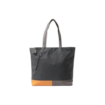 Beams Polyester Handbag Unisex Gray & Yellow