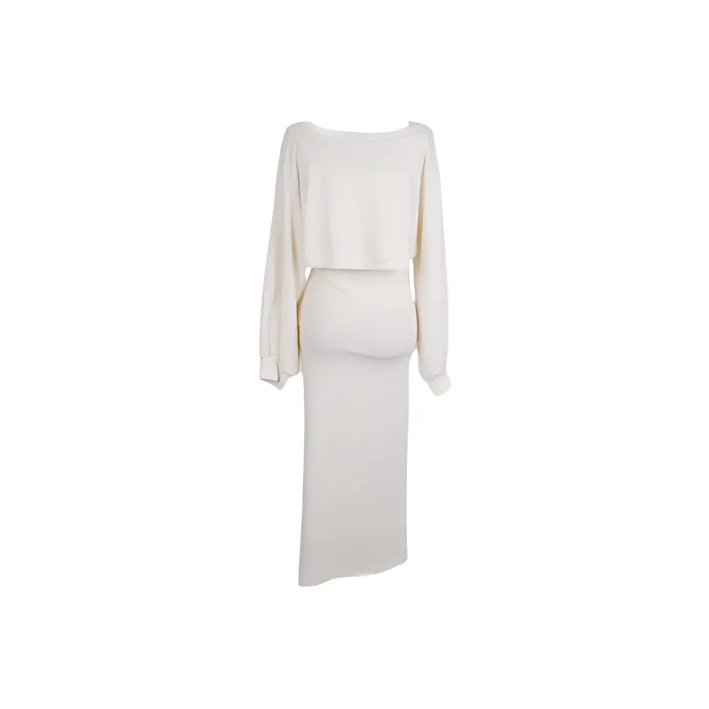 PAIN OR PLEASURE Long Sleeved Dresses Women's Ecru-0