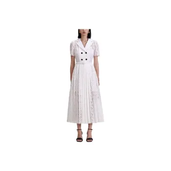 Self portrait Short Sleeved Dresses Women's White