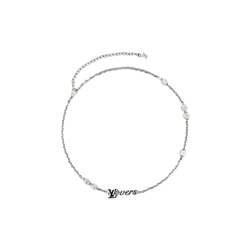 LOUIS VUITTON Metal Necklaces Men's Silver-1