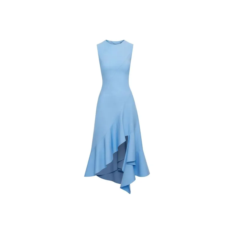 Oscar De La Renta Asymmetric hem Midi Dress-0