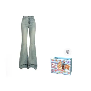 TWOPLUMGIRLS Jeans Women's Blue Shopping Bag Included