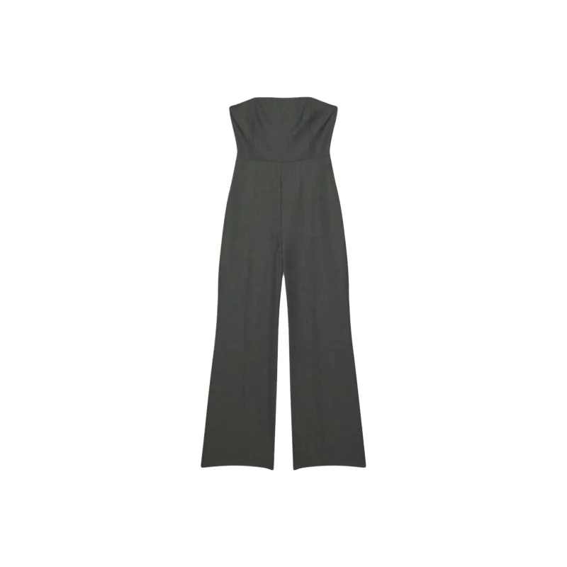 ARITZIA Wilfred Endless Jumpsuit Jumpsuit Women's Heather Charcoal/Stone Phoebe Zhennan Charcoal-0
