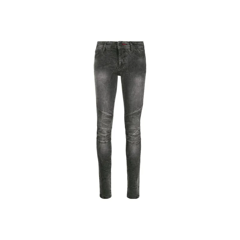 PHILIPP PLEIN Acid wash Skinny Jeggings-0