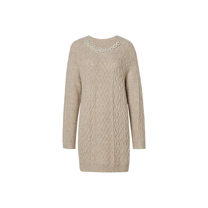 TAMMY TANGS Long Sleeved Dresses Women's Khaki-0