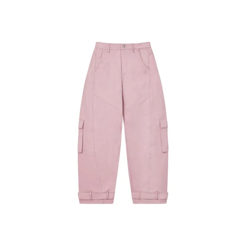 FILA ORIGINALE Cargo Pants Women's Dark Cherry Blossom Pink-0