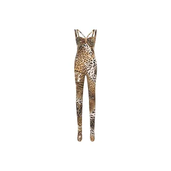 Roberto Cavalli SS24 Jumpsuit Women's Brown