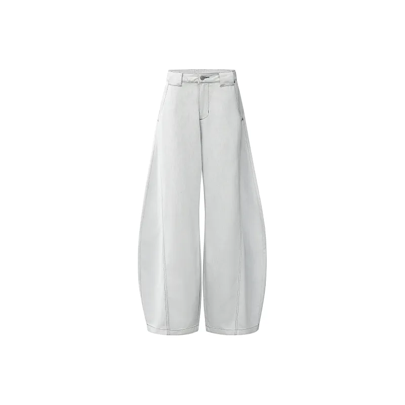 Wen Shan Jeans Women's White Pants-0