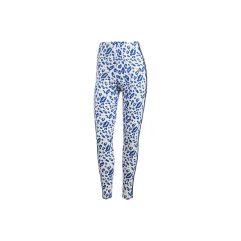 Adidas Essentials 3-Stripes Animal Print Leggings Leggings Women's Blue
