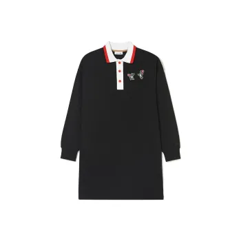 LACOSTE Long Sleeved Dresses Women's Black