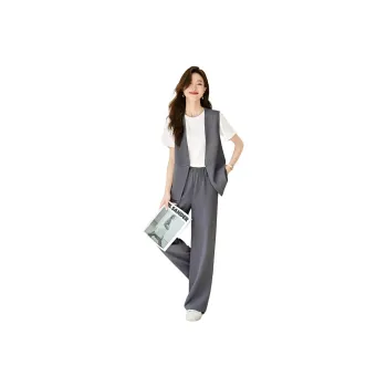 Mo Han Yi Mei Casual Suit Women's Space Rock Gray