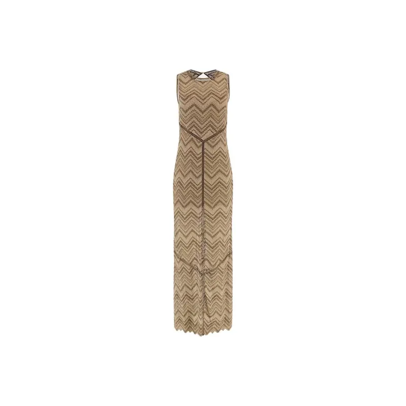 GUESS FW23 Sleeveless Dress Women's Light Brown-0