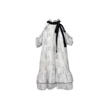 Incolore Short Sleeved Dress Women's White