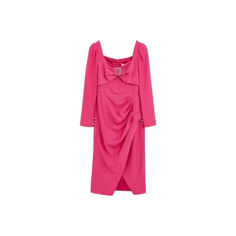 Bebe Long Sleeved Dresses Women's-0
