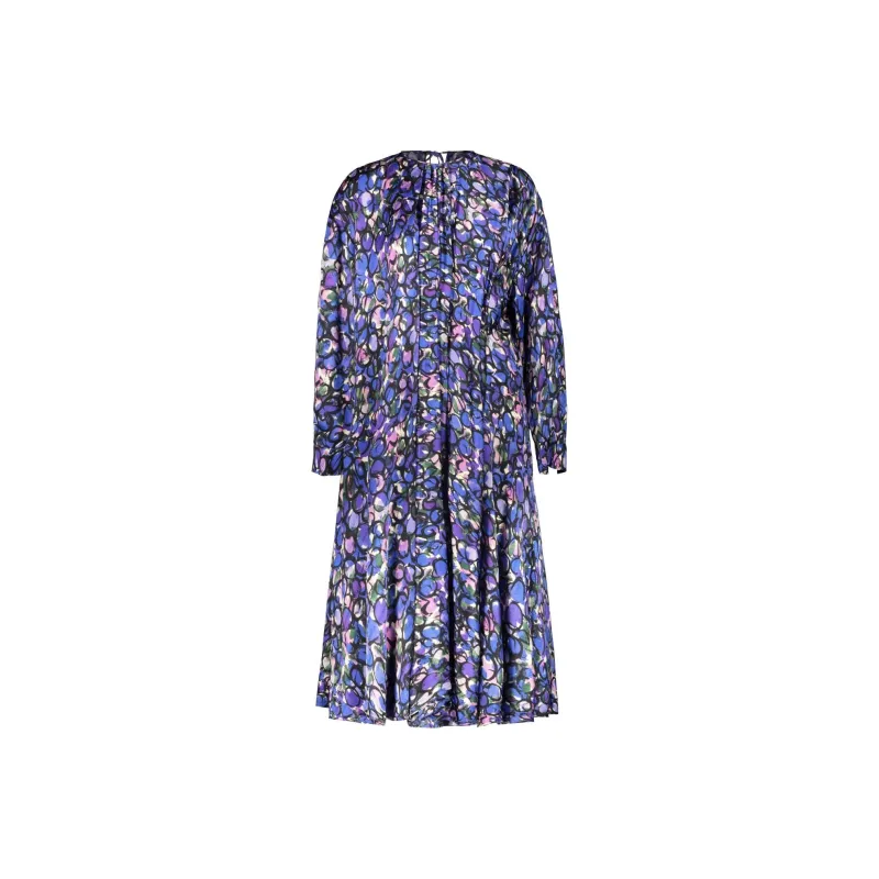 Balenciaga Long Sleeved Dress, Regular Fit Women's Purple-0