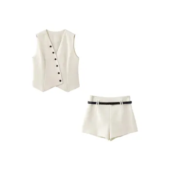 CHARM PICK Casual Suit Women's Ivory