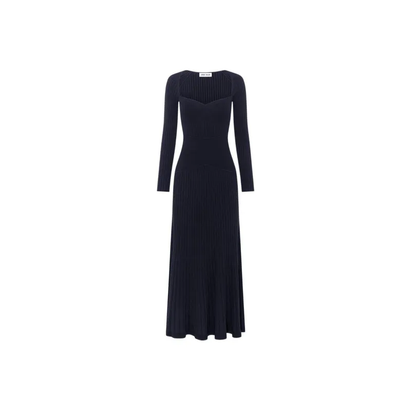 ANNA QUAN SS24 Long-Sleeved Dresses Women's Black-0