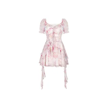 ANNIBUHUO Short Sleeved Dresses Women's Multicolor