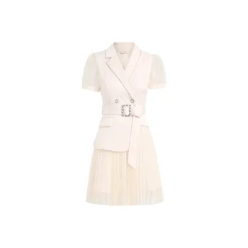 AUI Short Sleeved Dresses Women's Apricot