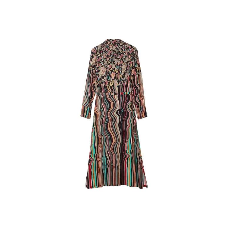 Desigual Long Sleeved Dress Women's Multicolor-0
