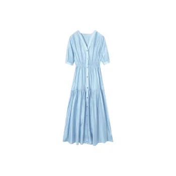 Mt Short-Sleeved Dresses Women's Clear Sky Blue