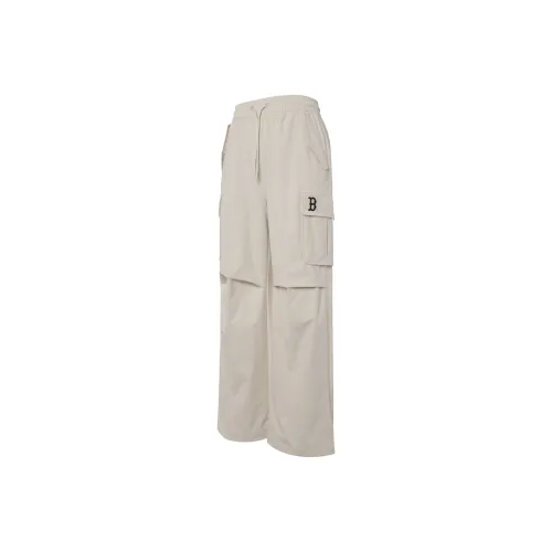 MLB Basic Boston Red Sox Woven Pants Cargo Pants Women's Dark Cream