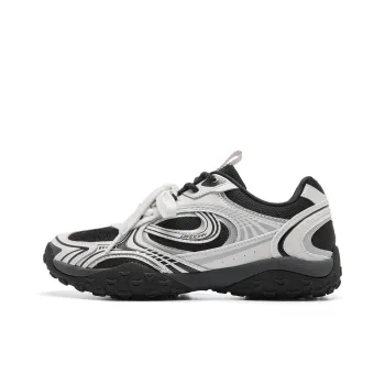 QIAODAN Abrasion Resistant Breathable Low Top Casual Shoes Women's Gray Black