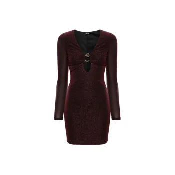 Just Cavalli Snake detail Mini Dress