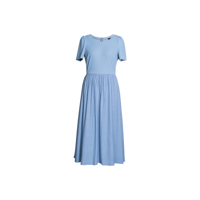 ROEYSHOUSE Short Sleeved Dress Women's Light Blue-0