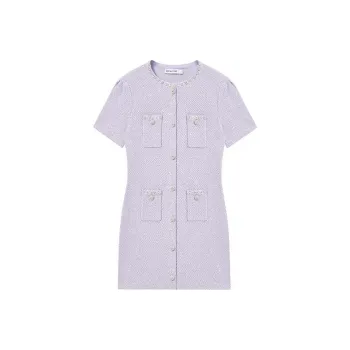 Self portrait Short Sleeved Dresses Women's Lilac