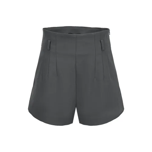 URBAN REVIVO Casual Shorts Women's Cool Gray