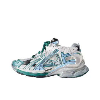 Balenciaga Runner White Green Blue