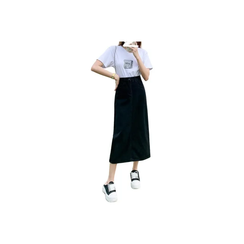 ZAZN Denim Long Skirts Women's-18
