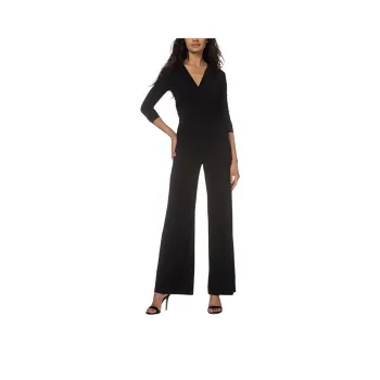 NORMA KAMALI Gathered Wrap front Jumpsuit