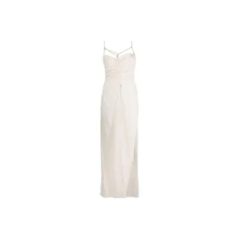Jacquemus Gathered Long Lingerie Dress