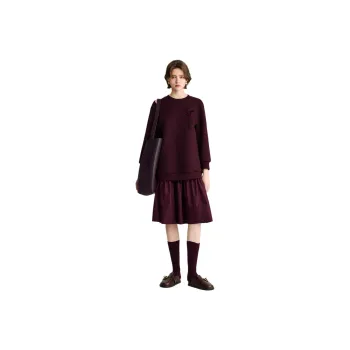 IDPAN Long Sleeved Dresses Women's Fuchsia
