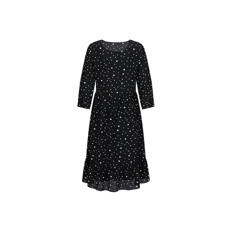 JZ. ANNAKRO Long-Sleeved Dresses Women's Heather Black-0