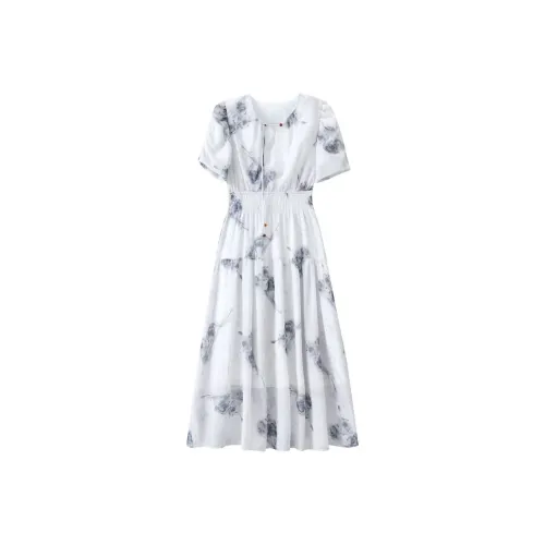 KEAB Short Sleeved Dress Women's Gray Heather