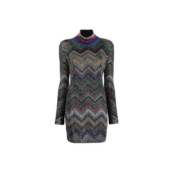 MISSONI Long Sleeved Dresses Women's Black