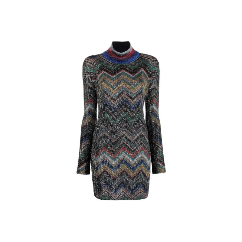 MISSONI Long Sleeved Dresses Women's Black-0