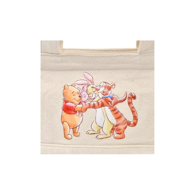 Disney Winnie The Pooh Series Polyester Tote Bag, Shopping Bag, Handbag Unisex Ecru-3
