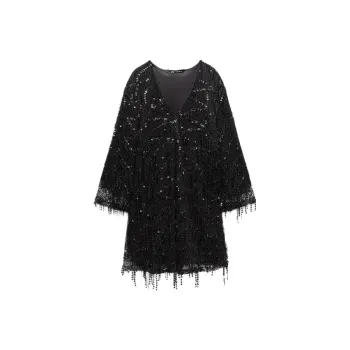 ZARA Long Sleeved Dress Women's Black